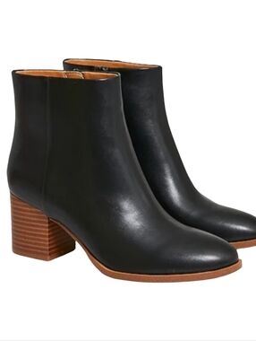 J.Crew Stacked Heel Ankle Boots 6.5